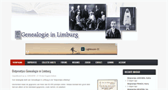 Desktop Screenshot of genealogie-limburg.net